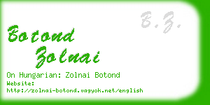 botond zolnai business card